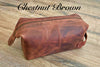 Chestnut Brown toiletry bag