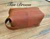 Tan Brown toiletry bag